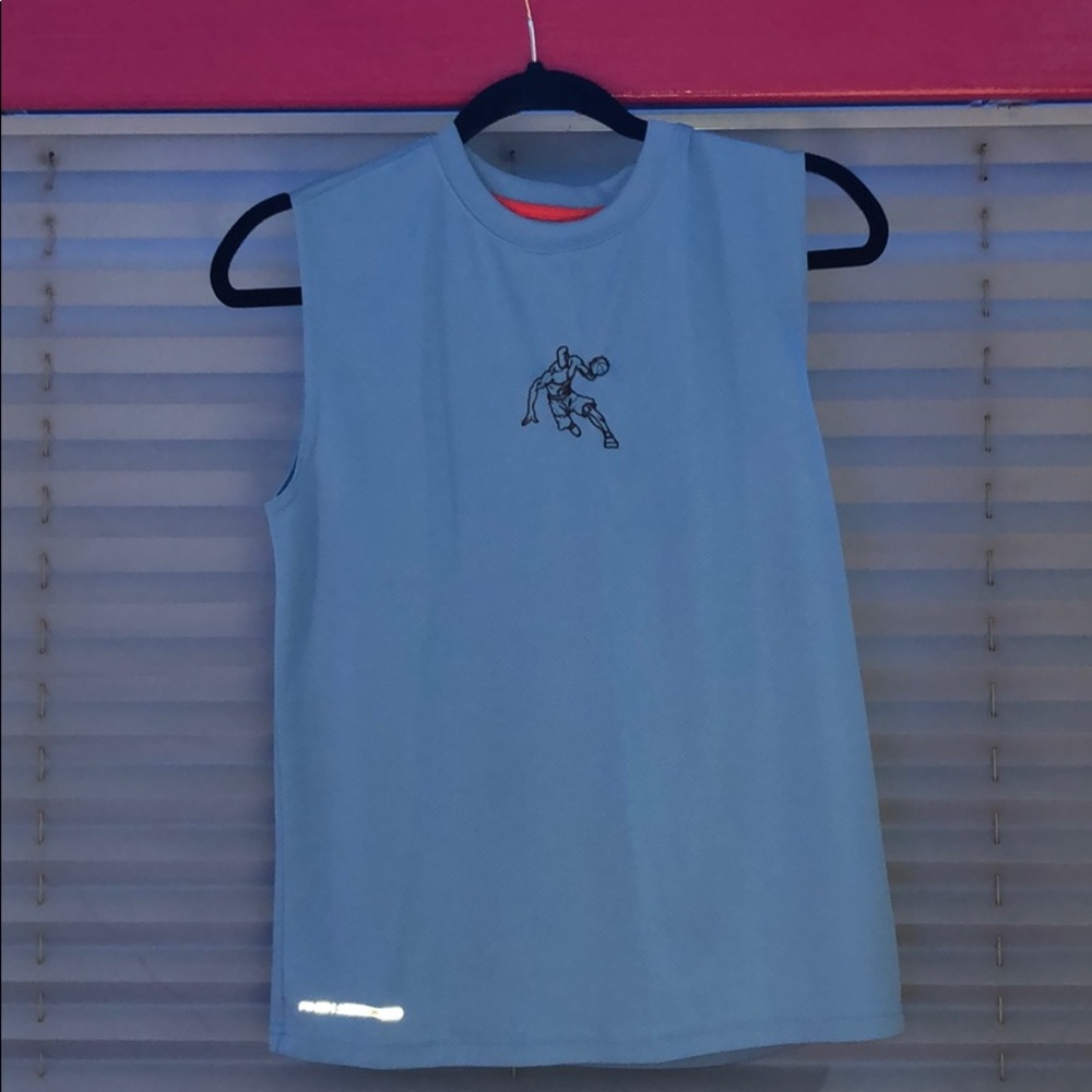 AND1 Blue Basketball Sleeveless Shirt